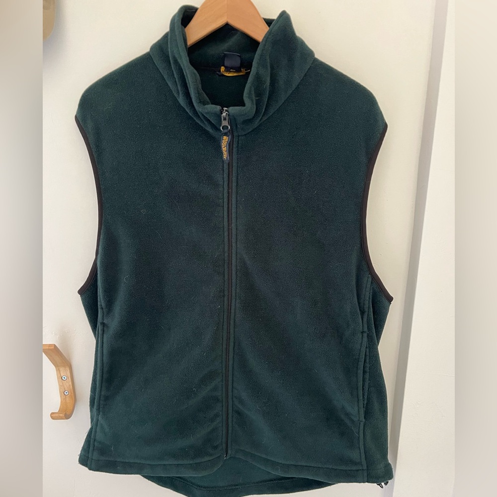 Men’s Woolrich Blue Teal Zip Fleece Vest